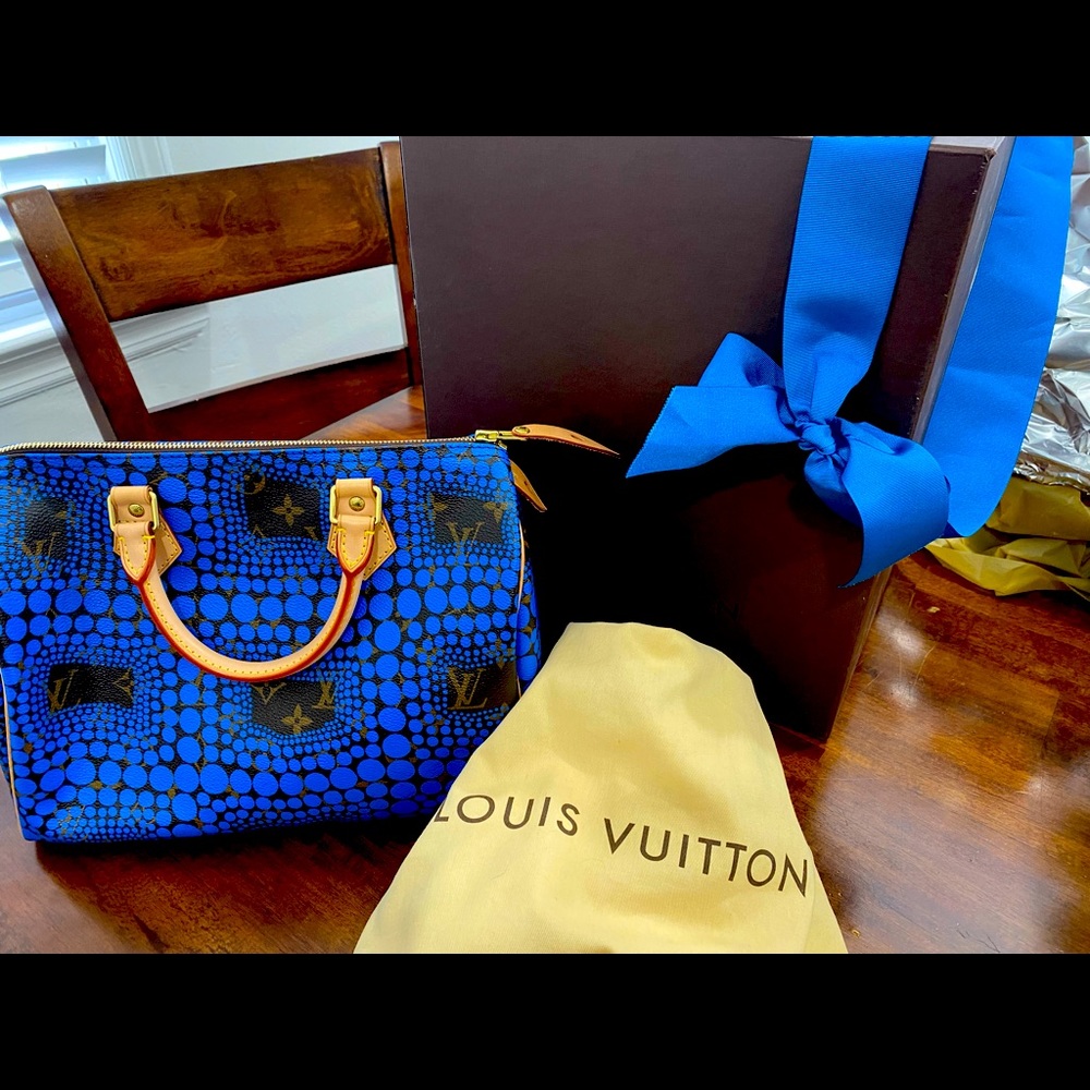 2012 LV  Yayoi Kusama Monogram Speedy 30 RARE